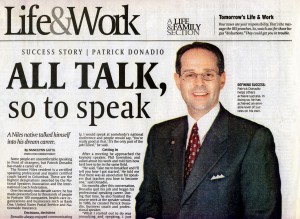 Patrick Donadio in Life & Work Newspaper